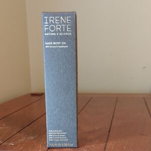 Irene Forte Sage Body Oil for Everyday Muscle Recovery Vegan. 100 ml NIB